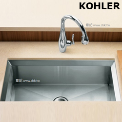 KOHLER Poise 下嵌式不鏽鋼水槽(82x43cm) K-3880T-F