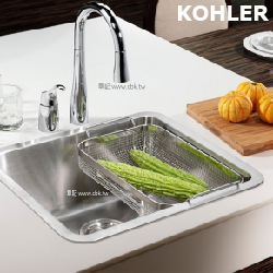 KOHLER Prologue 上嵌下嵌式不鏽鋼水槽(48x41.6cm) K-3884T-S-NA