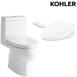 KOHLER Reach 五級旋風單體馬桶 K-3983K-HC-0 搭 C3-255電腦馬桶蓋(管路隱藏版) K-22771TW-HC-0