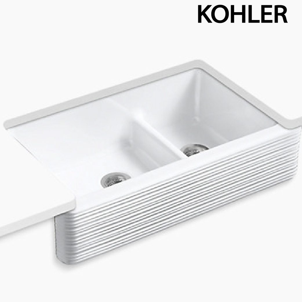 KOHLER Whitehaven 下嵌鑄鐵水槽(90.6x54.8cm) K-6349-0