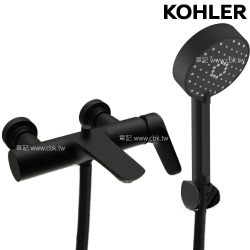 ★ 色彩生活優惠 ★ KOHLER Aleo 沐浴龍頭(啞光黑) K-72282T-4-BL