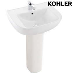 ★ 經銷精選優惠 ★ KOHLER Reach 瓷柱面盆(57.2cm) K-72449X-1-0