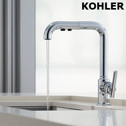 KOHLER Purist 伸縮廚房龍頭 K-7505T-B4-CP