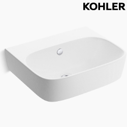 KOHLER ModernLife 壁掛式面盆/無龍頭孔(55cm) K-77767K-0