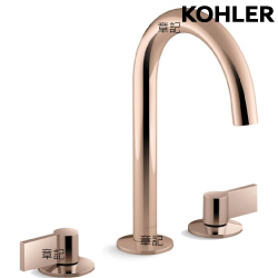 KOHLER Components 三件式臉盆龍頭(玫瑰金) K-77967T-RGD_K-77974-4-RGD
