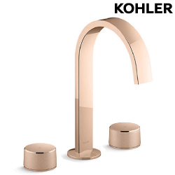 KOHLER Components 三件式臉盆龍頭(玫瑰金)  K-77968T-RGD_K-77990T-8-RGD