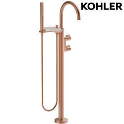 KOHLER Components 落地式浴缸龍頭含軸心(玫瑰金) K-77984T-4-RGD