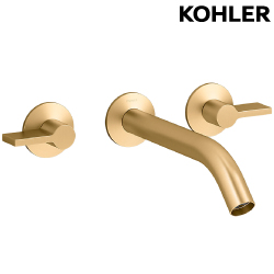 KOHLER Components 附牆浴缸龍頭含預埋軸心(摩登金) K-78014T-4-2MB
