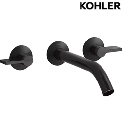 KOHLER Components 附牆浴缸龍頭含預埋軸心(霧黑) K-78014T-4-BL