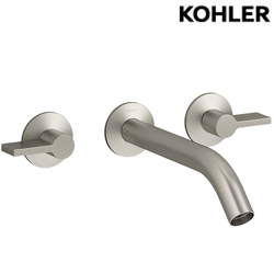 KOHLER Components 附牆浴缸龍頭含預埋軸心(羅曼銀) K-78014T-4-BN