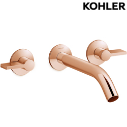 KOHLER Components 附牆浴缸龍頭含預埋軸心(玫瑰金) K-78014T-4-RGD