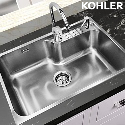 KOHLER Aleo 上嵌下嵌式不鏽鋼單槽(83x47cm) K-80230T-2KD-NA