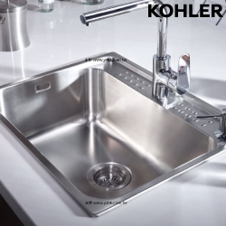 KOHLER Aleo 上嵌下嵌式不鏽鋼單槽 (58x47cm) K-80233T-2SD-NA