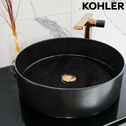 KOHLER Mica 檯面立體盆-霧黑(41cm) K-90012T-HB1