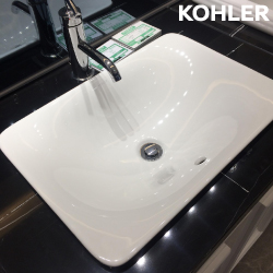 KOHLER Carillon 上嵌檯面盆-冰瑩白(53.3cm) K-96117T-G81