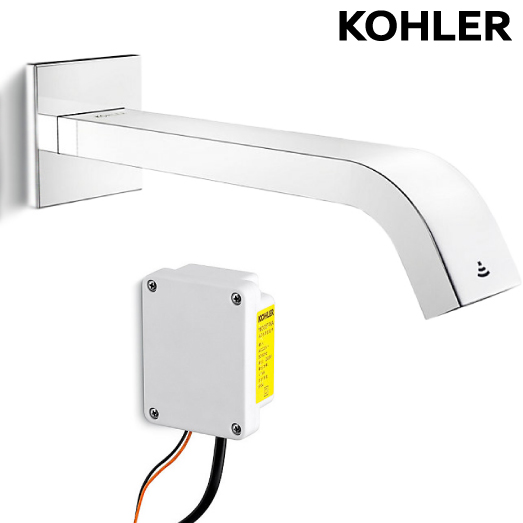 KOHLER Loure 感應式壁式面盆龍頭(附電源盒)K-98452T-CP_K-16306T-NA