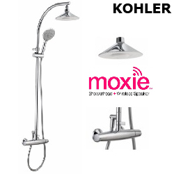 KOHLER moxie 淋浴柱(Rain Duet系列) K-99106T-7-CP