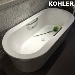 【超級特惠款】KOHLER Volute 鑄鐵浴缸附扶手(170cm) K-99311T-GR-0_K-5791T-CP