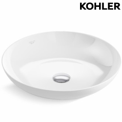 KOHLER Slice Steel 琺瑯鋼製檯面盆(43.5cm/白色) K-EX26910T-0