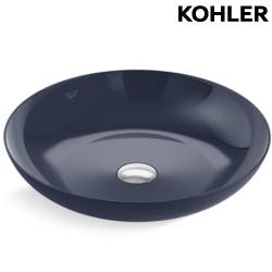 KOHLER Slice Steel 琺瑯鋼製檯面盆(43.5cm/海軍藍) K-EX26910T-52
