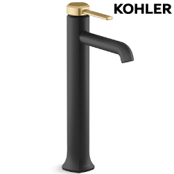 KOHLER Occasion 超高腳面盆龍頭(霧黑+摩登金) K-EX27005T-4-BMB