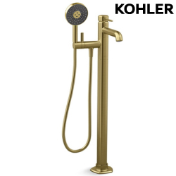 KOHLER Occasion 落地式浴缸龍頭含軸心(摩登金) K-EX27025T-4-2MB