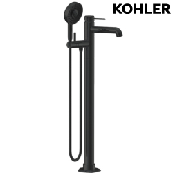 KOHLER Occasion 落地式浴缸龍頭含軸心(霧黑) K-EX27025T-4-BL