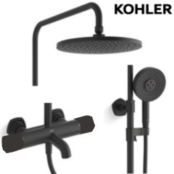 KOHLER Occasion 恆溫三路淋浴柱(霧黑) K-EX27033T-9-BL