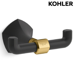 KOHLER Occasion 雙衣鉤(霧黑+摩登金) K-EX27070T-BMB