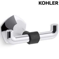 KOHLER Occasion 雙衣鉤(亮鉻+霧黑) K-EX27070T-CBL