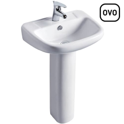 OVO 瓷腳面盆龍頭組(50cm) L3508S_P3501_F8050