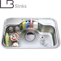 LB 不鏽鋼珍珠壓花水槽/無清潔盒(82x52cm) LB668N