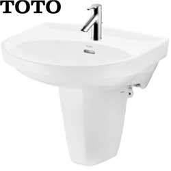 TOTO 瓷腳面盆(56cm) LW250CGU_LW220HFG