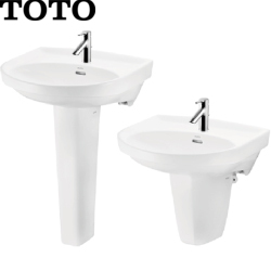 TOTO 瓷腳面盆(56cm) LW250CGU