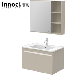 innoci藝耐 面盆浴櫃鏡櫃組(80cm) M128A1-A