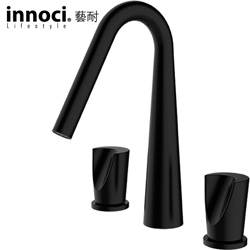 innoci藝耐 三件式臉盆龍頭(黑色) NF22370K