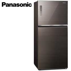 Panasonic 無邊框玻璃電冰箱(曜石棕) NR-B651TG-T