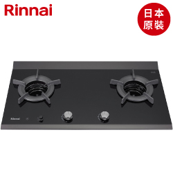 日本原裝進口林內牌(Rinnai)檯面式內焰二口瓦斯爐 RB-2CGT-TR(B)【送免費標準安裝】