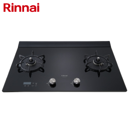 林內牌(Rinnai)檯面式緻溫玻璃雙口爐 RB-A2760G(B)【送免費標準安裝】