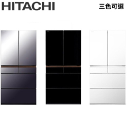HITACHI日立六門琉璃冰箱 RGG670TJ【全省免運費宅配到府+標準安裝】