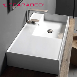 SCARABEO Teorema 2.0 壁掛式面盆(80cm) SB-5118-WHT