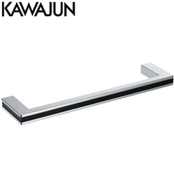 KAWAJUN 毛巾桿(亮鉻+黑色) SC-291-KCL