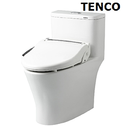 電光牌(TENCO)二段式單體馬桶附潔屁電腦馬桶座 SC5963A-TE4