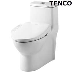 電光牌(TENCO)二段式單體馬桶附潔屁電腦馬桶座 SC5965A-TE6