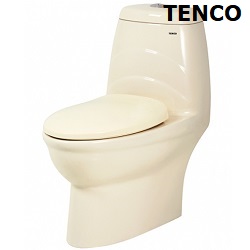 電光牌(TENCO)二段式牙色單體馬桶 SC5972A-T