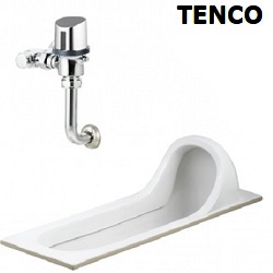 電光牌TENCO自動感應沖水蹲式馬桶 (110V) SCE5135-A