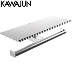 KAWAJUN 平台式雙廁紙架(拉絲) SE-22W-XT