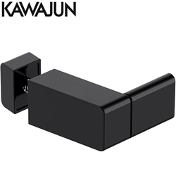 KAWAJUN 淋浴門把手(亮面黑) SH-027-P07-6