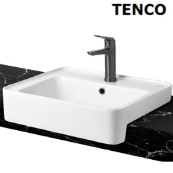 電光牌(TENCO)半嵌檯面盆附龍頭(54.5cm) SL1766-AG
