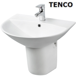 電光牌(TENCO)面盆附龍頭(60cm) SLC1461-W1